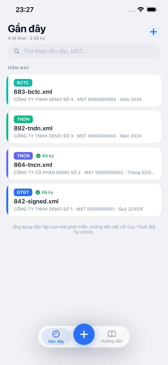 iPhone — màn Gần đây, mở nhiều tờ khai cùng lúc